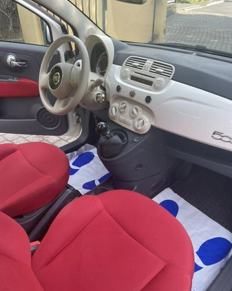 Fiat 500 cena 17800 przebieg: 159000, rok produkcji 2008 z Biała małe 301